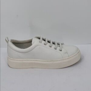 Abeo Jumpstreet Bungee platform sneakers shoe slip-on white leather women 7.5